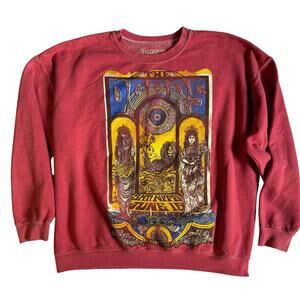 The Doors Pink Oversized Graphic Sweatshirt One Size Vintage Rock